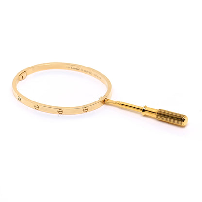 Cartier 18K Yellow Gold Small LOVE Bracelet 16 5 of 7