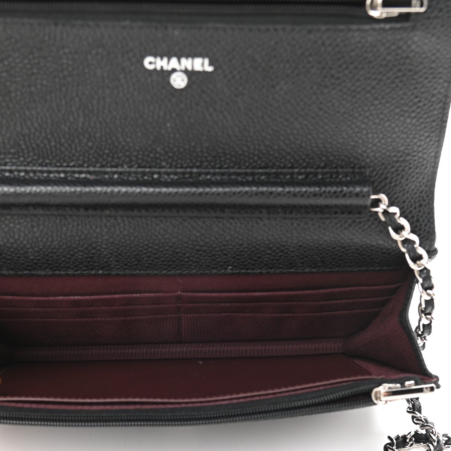Chanel Caviar Quilted Wallet On Chain WOC Black 5 of 11