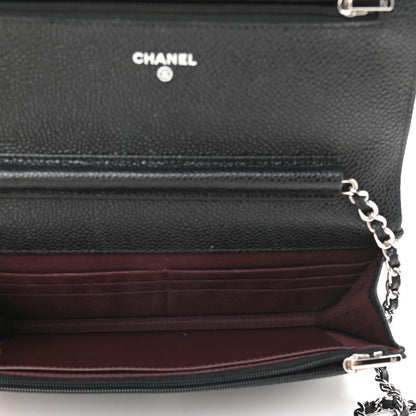 Chanel Caviar Quilted Wallet On Chain WOC Black 5 of 11