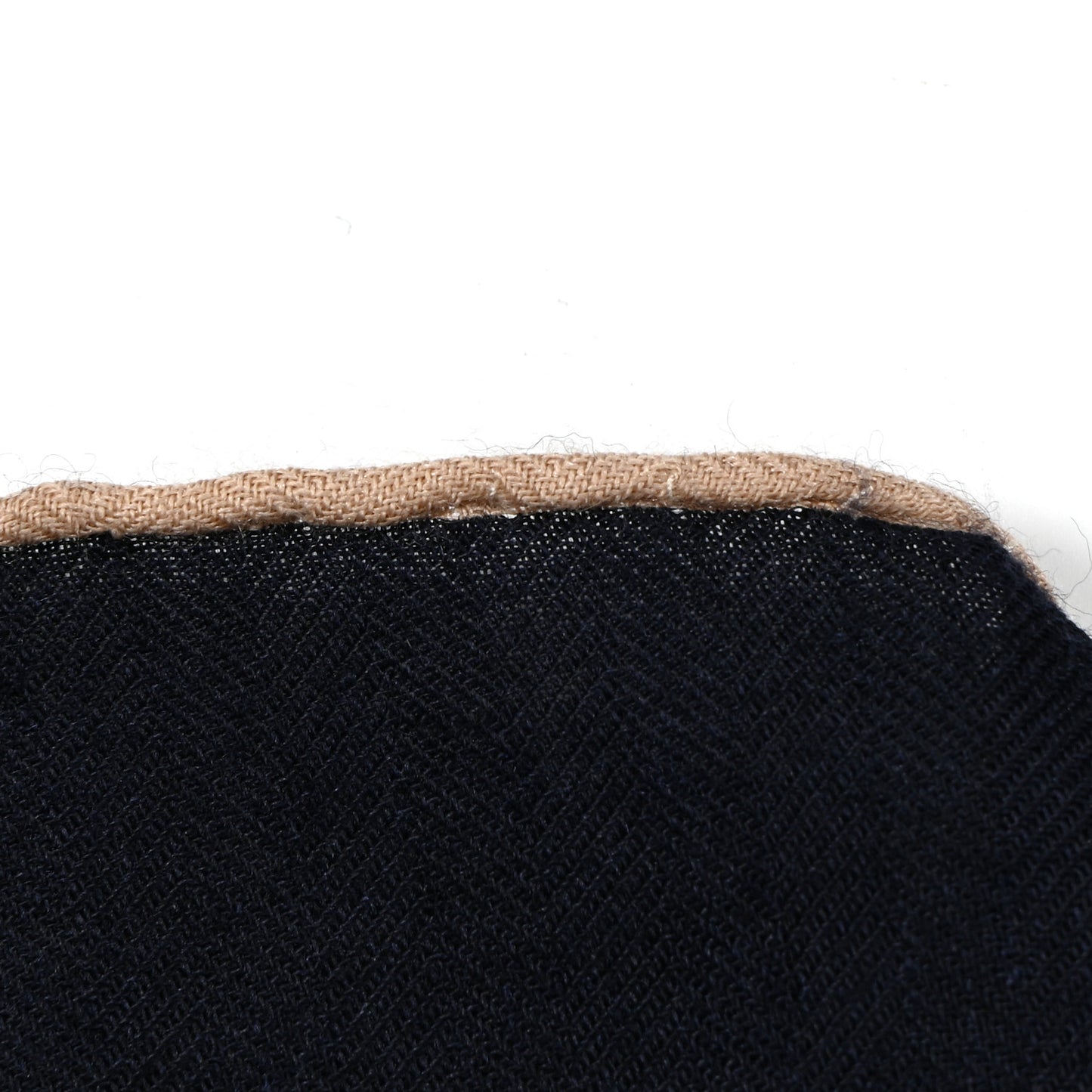 Cashmere Silk Pirouette au Galop Shawl 140 Marine Naturel Beige