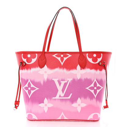 Louis Vuitton Monogram Escale Neverfull MM Rouge 3 of 10