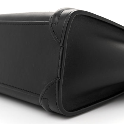 Celine Smooth Calfskin Nano Luggage Black 10 of 12