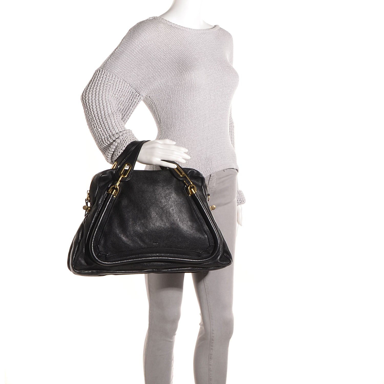 Chloe Calfskin Large Paraty Black 2 of 11