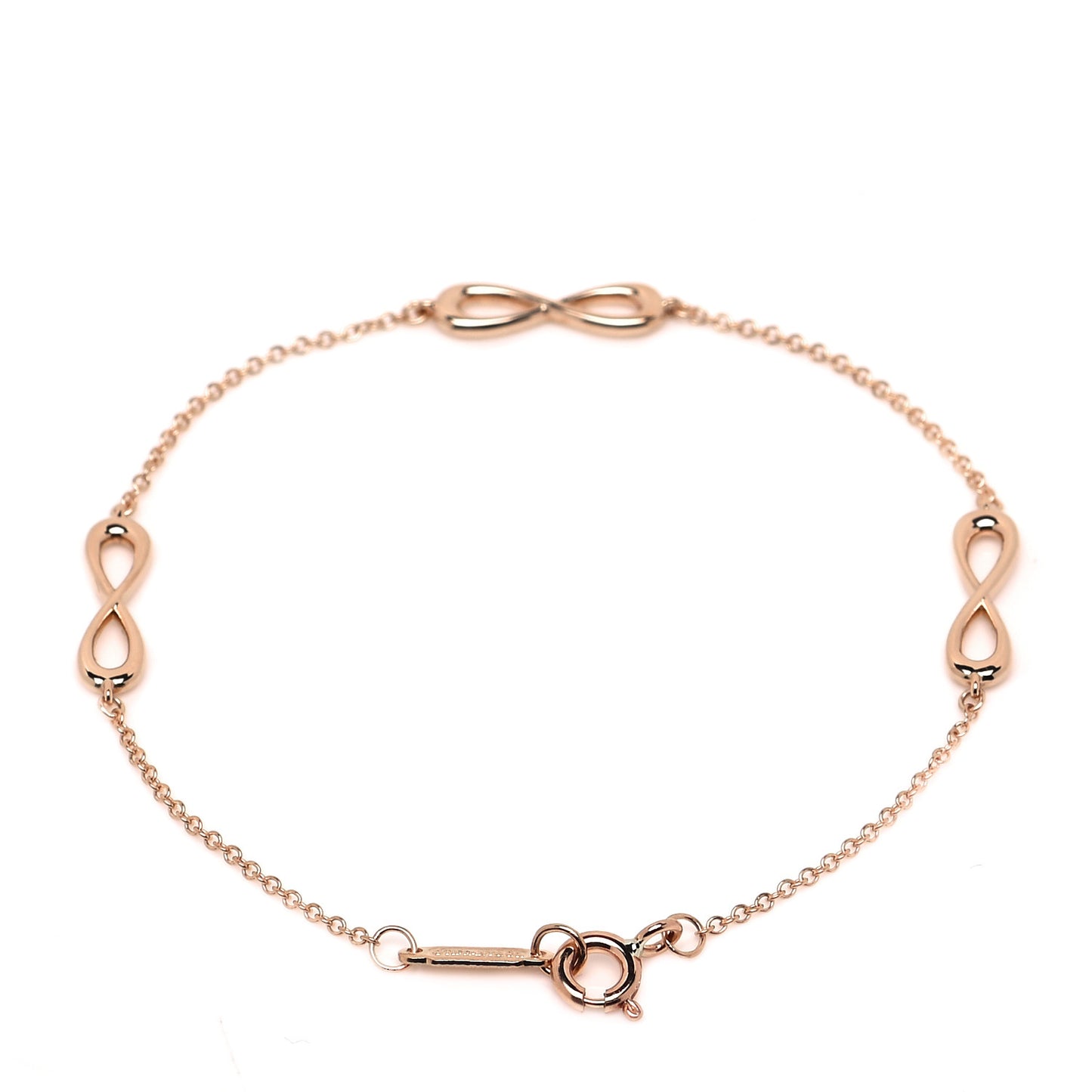 18K Rose Gold Infinity Endless Bracelet