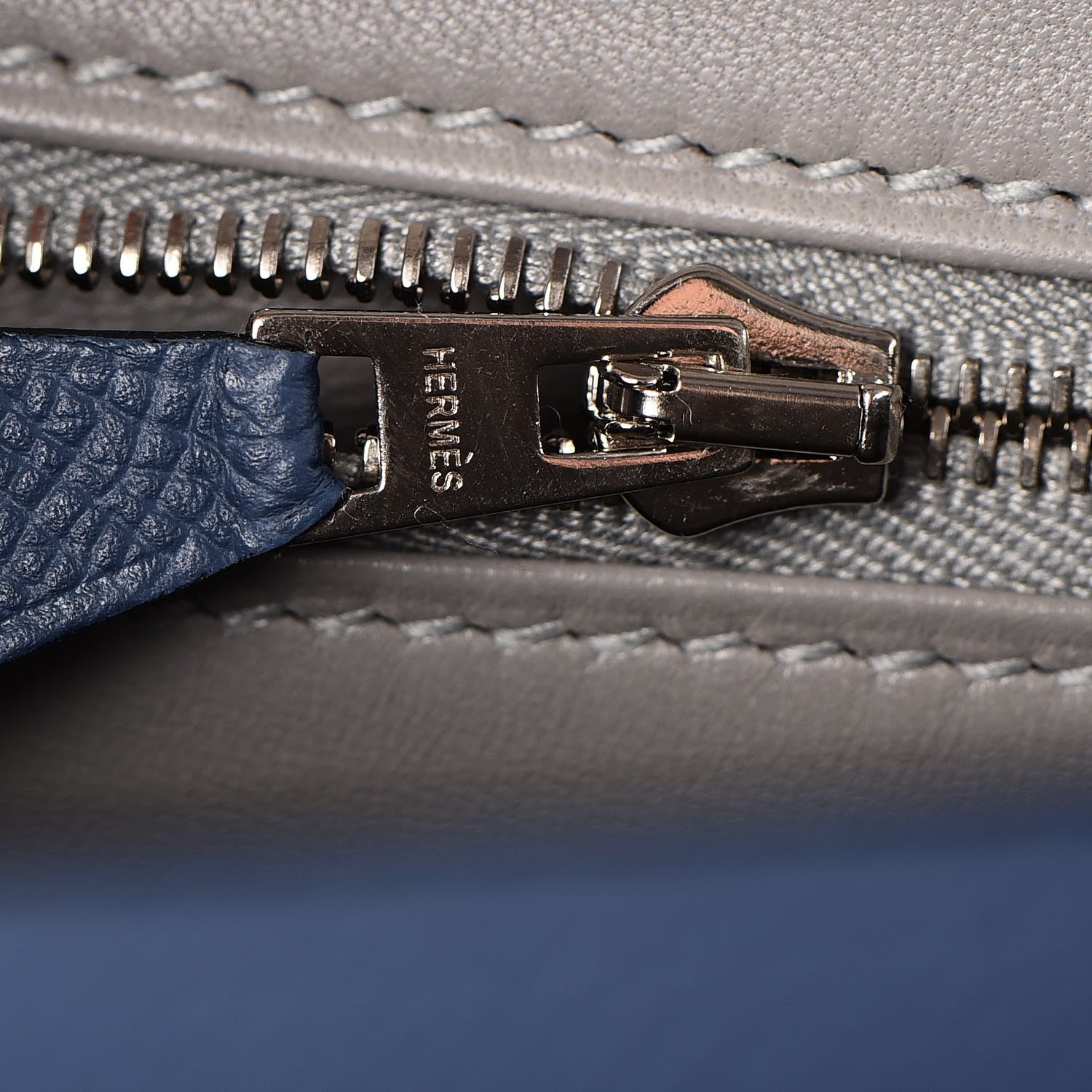 Hermes Epsom Constance 24 Bleu Agate Gris Mouette 15 of 23