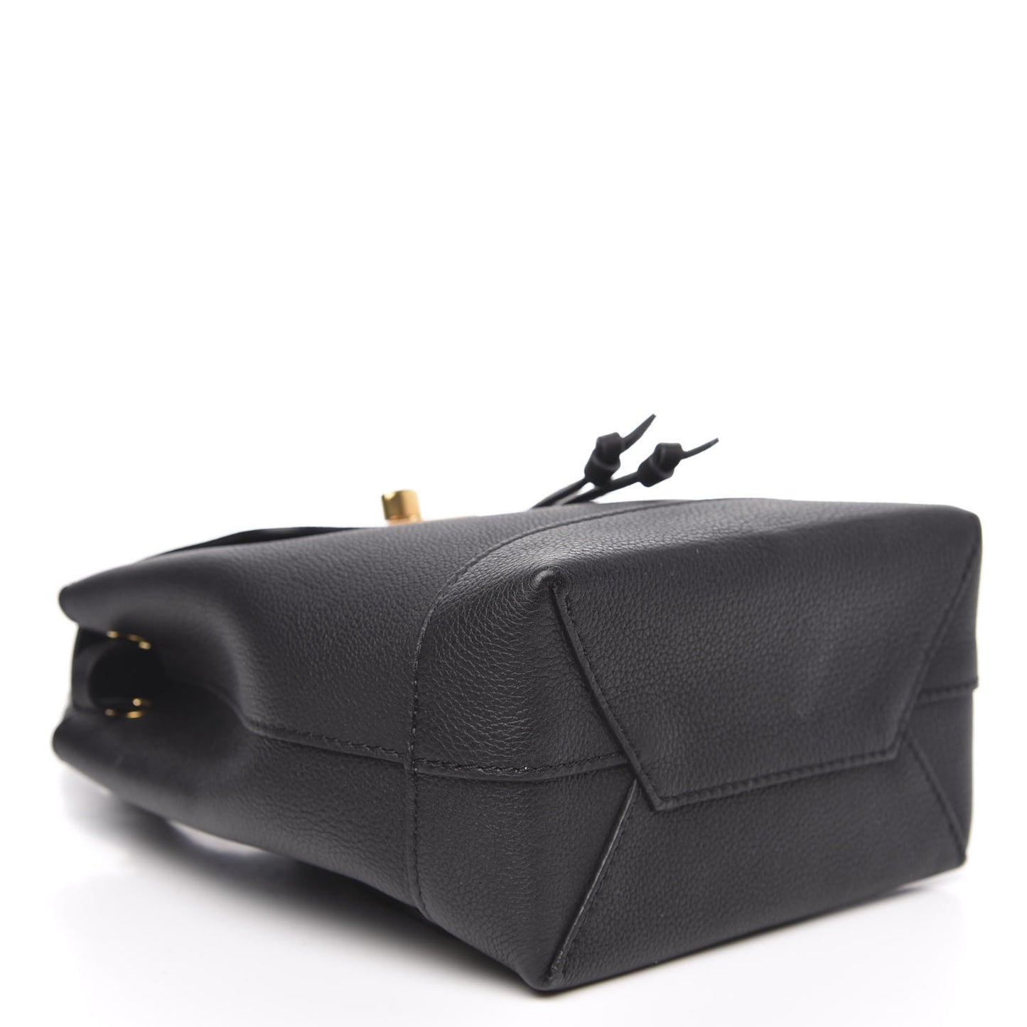 Calfskin Lockme Mini Backpack Black