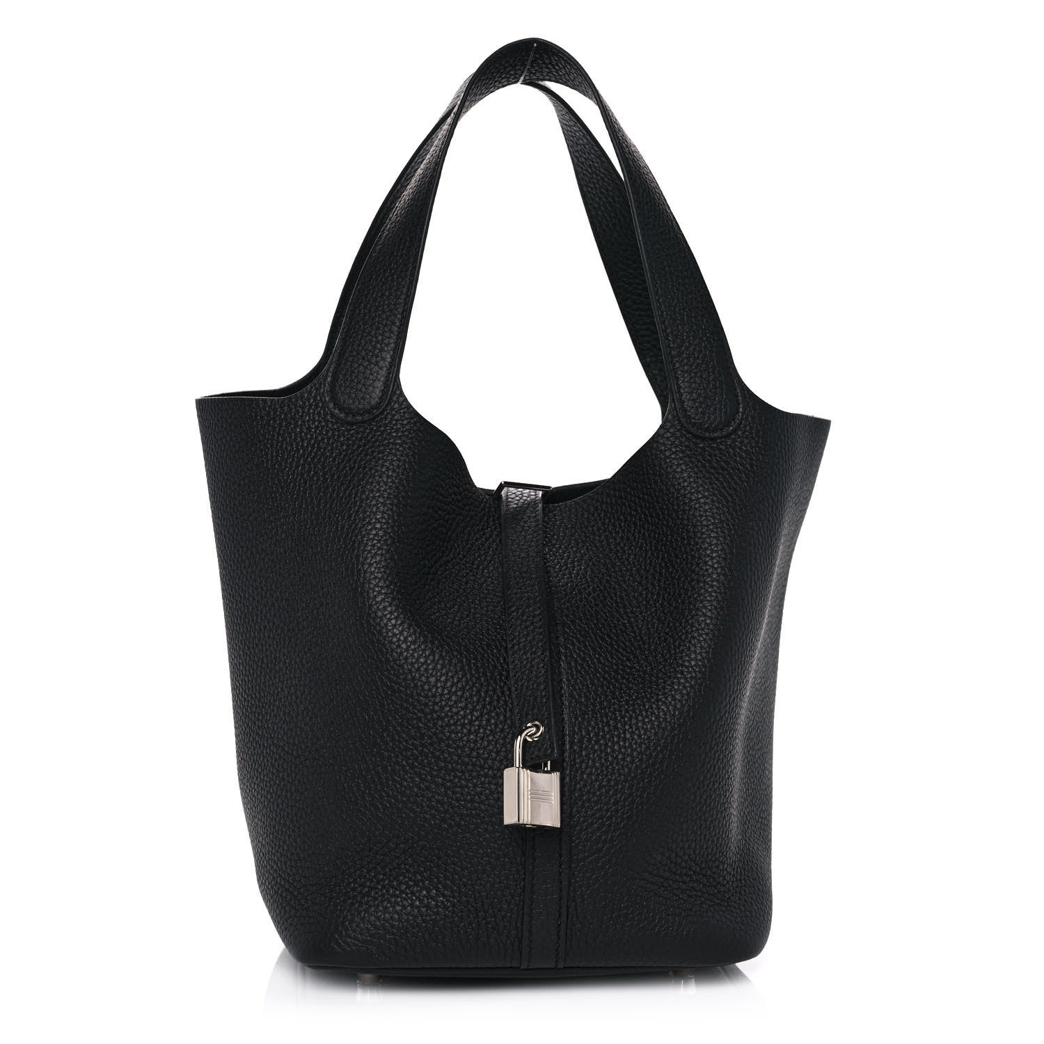 Hermes Taurillon Clemence Picotin Lock 22 MM Black 1 of 13