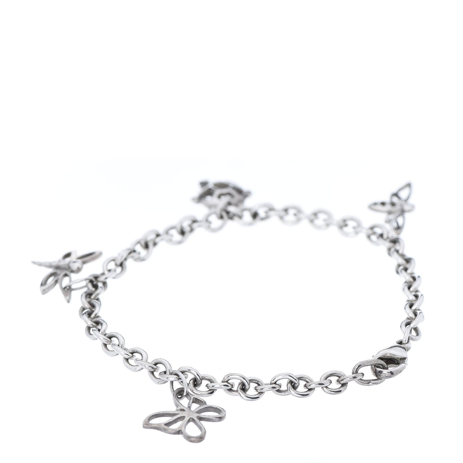 Tiffany Sterling Silver Bug Charm Bracelet 3 of 6
