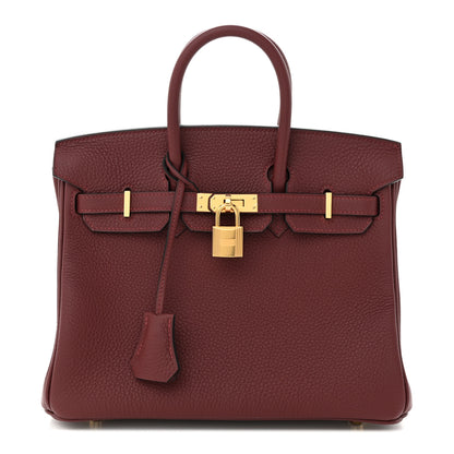 Hermes Togo Birkin 25 Rouge H 1 of 11