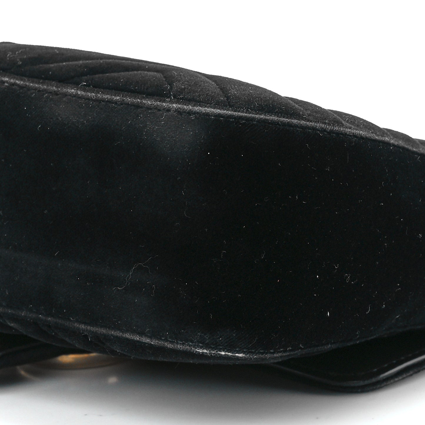 Velvet Matelasse Mini GG Marmont Shoulder Bag Black