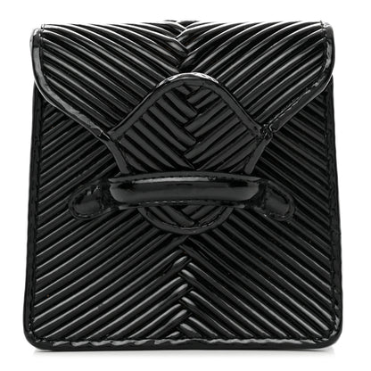 Bottega Veneta Patent Embossed Box Clutch Clutch Black 1 of 8