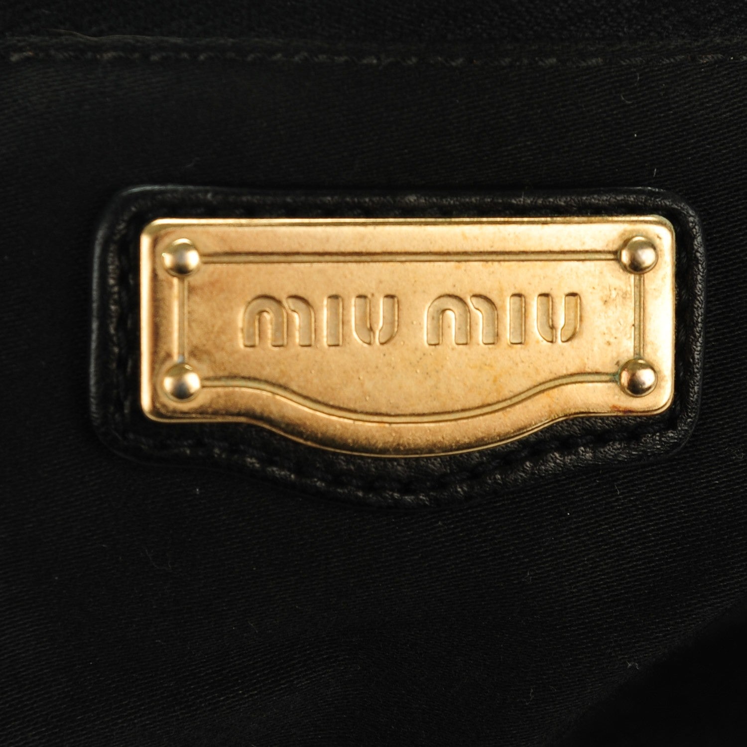 Miu Miu Nappa Matelasse Coffer Hobo Black 9 of 10