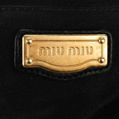 Miu Miu Nappa Matelasse Coffer Hobo Black 9 of 10