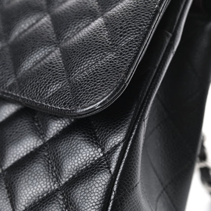Chanel Caviar Quilted Jumbo Double Flap Black 14 of 16