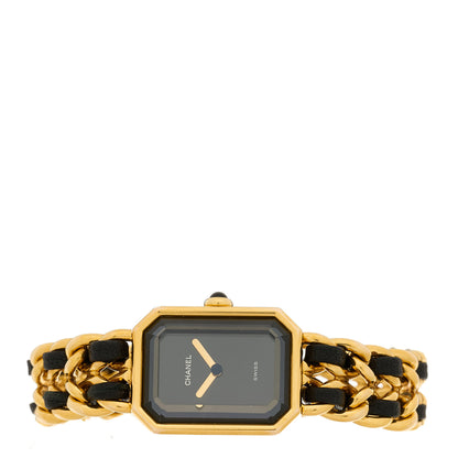 Chanel Stainless Steel Lambskin 20mm Chain Premiere Quartz Watch Gold M 2 of 4