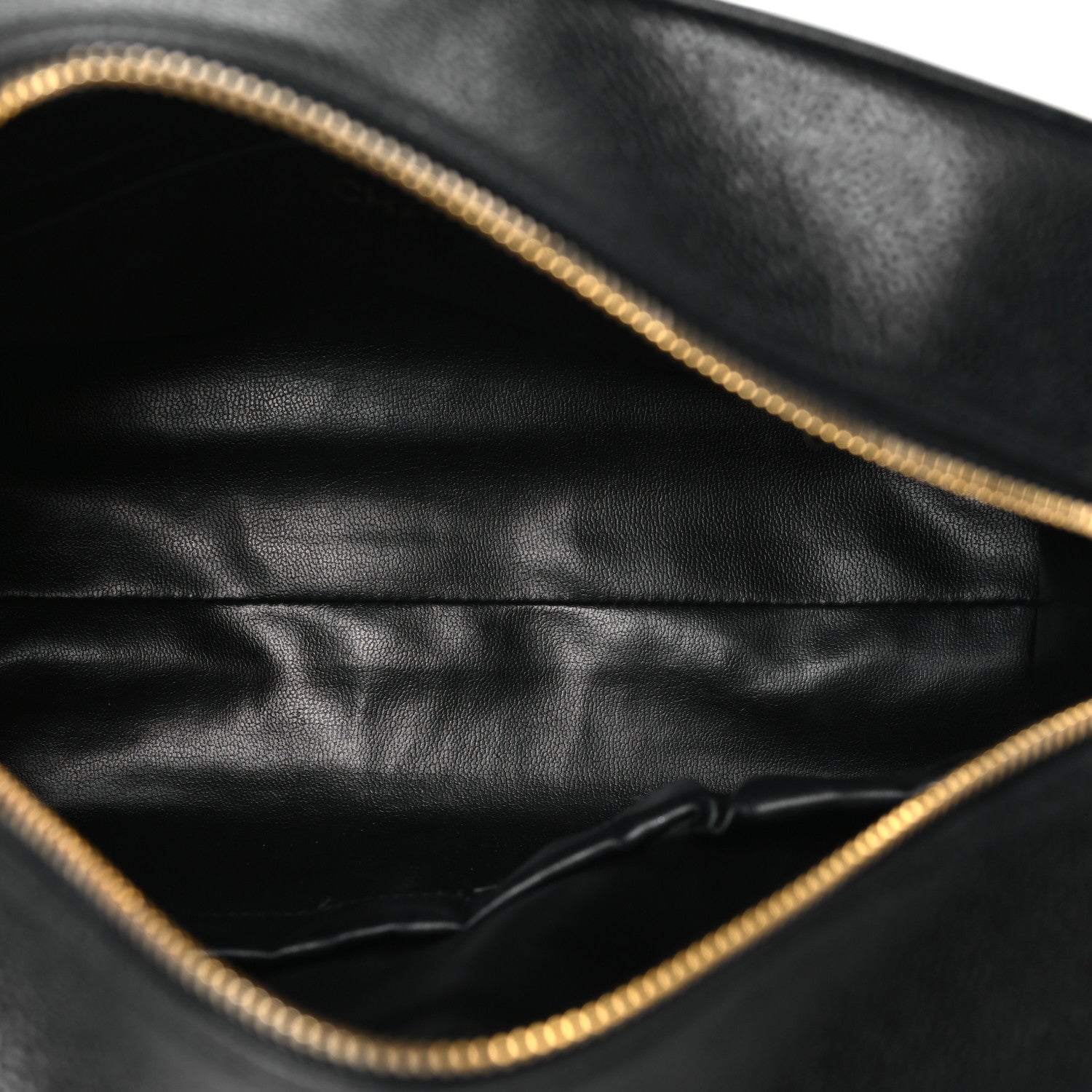 Chanel Caviar Timeless CC Cosmetic Pouch Bag Black 5 of 9
