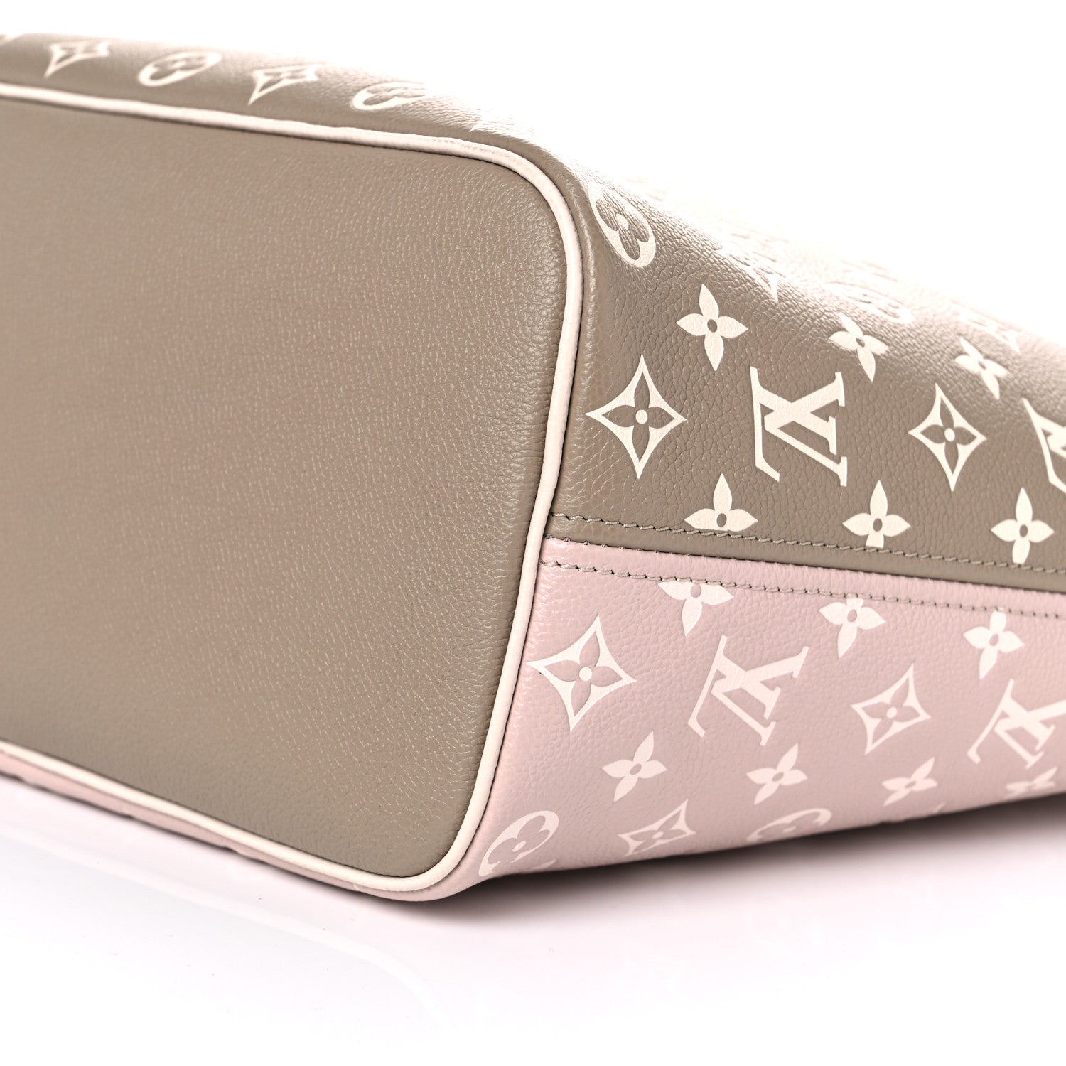 Louis Vuitton Empreinte Monogram Spring In The City Neverfull MM Kaki Beige Cream 9 of 9