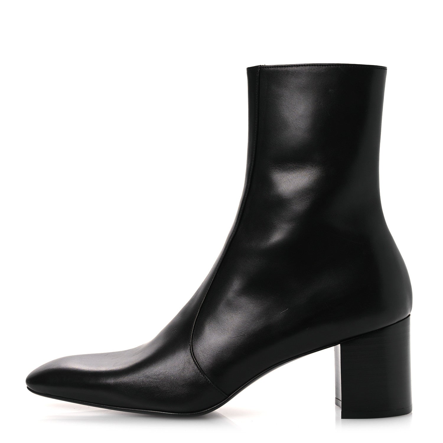 Saint Laurent Calfskin Mens XIV Zip Boots 40 Black 1 of 14
