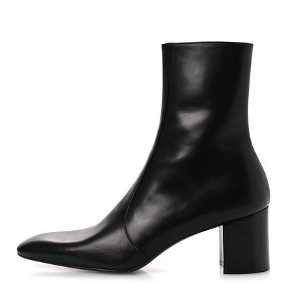 Saint Laurent Calfskin Mens XIV Zip Boots 40 Black 1 of 14