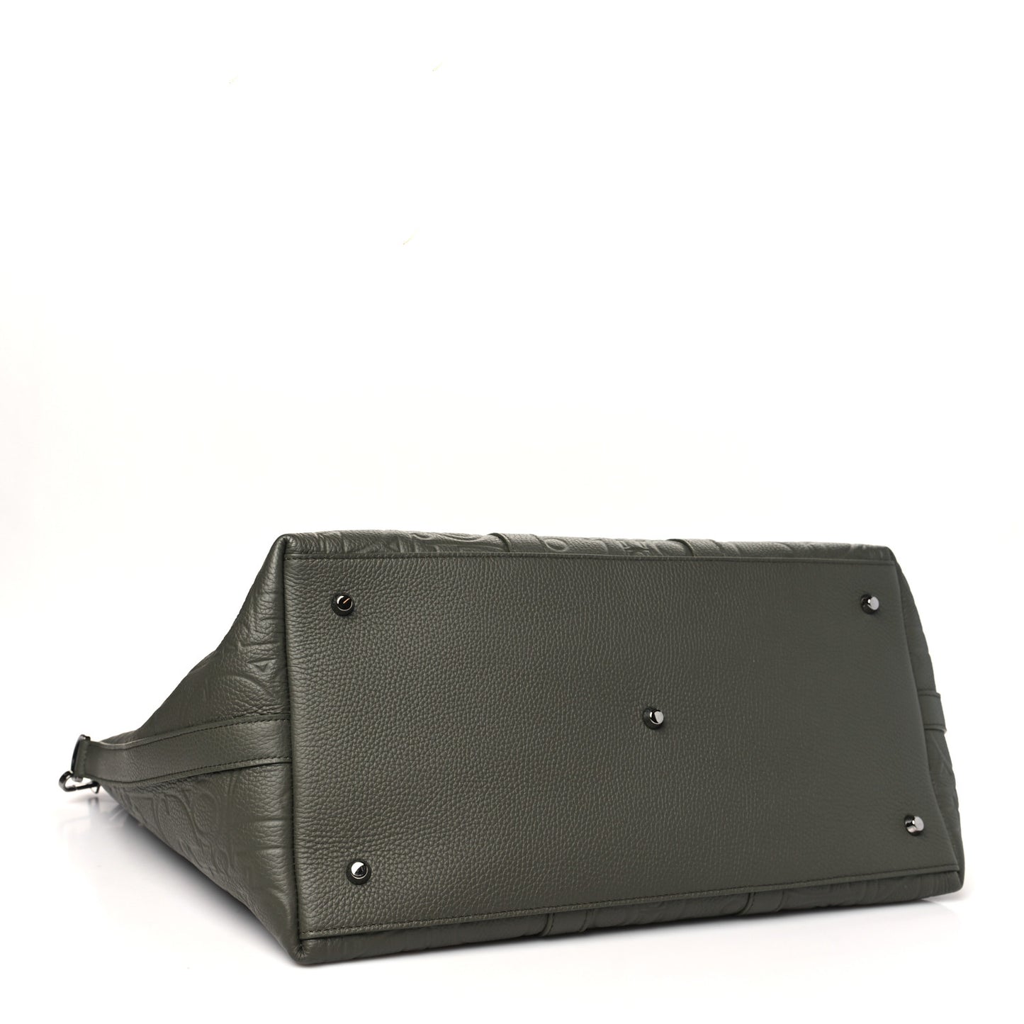 Grained Calfskin Embossed Dior Gravity Weekender 40 Kaki