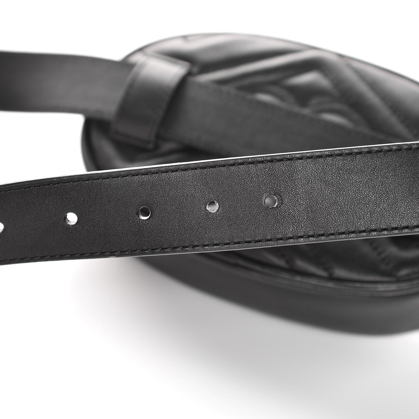 Calfskin Matelasse GG Marmont Belt Bag 95 38 Black