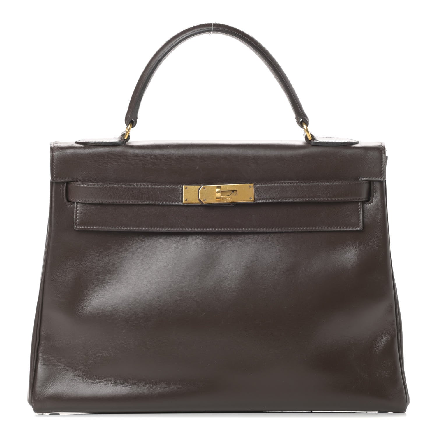 Hermes Box Kelly Retourne 32 Chocolate 1 of 21