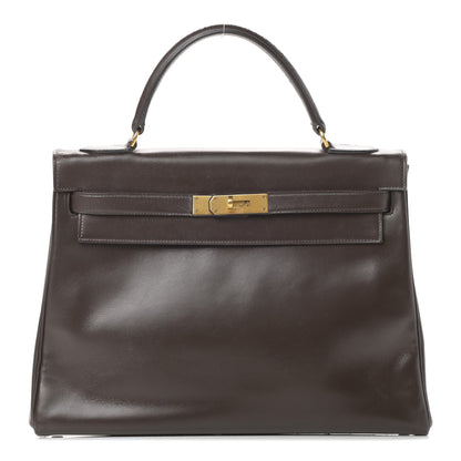 Hermes Box Kelly Retourne 32 Chocolate 1 of 21