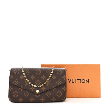 Louis Vuitton Monogram Pochette Felicie Chain Wallet Fuchsia 11 of 11