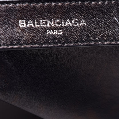 Balenciaga Veau Striped Papier B4 Zip Around Tote Variante Blue 6 of 10