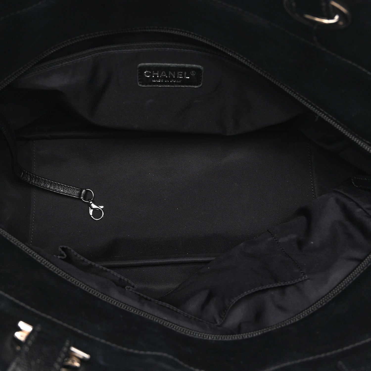 Chanel Coated Canvas Quilted Large Paris Biarritz Tote Black 5 of 10