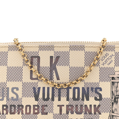 Louis Vuitton Damier Azur Trunk Pochette Milla MM 7 of 11