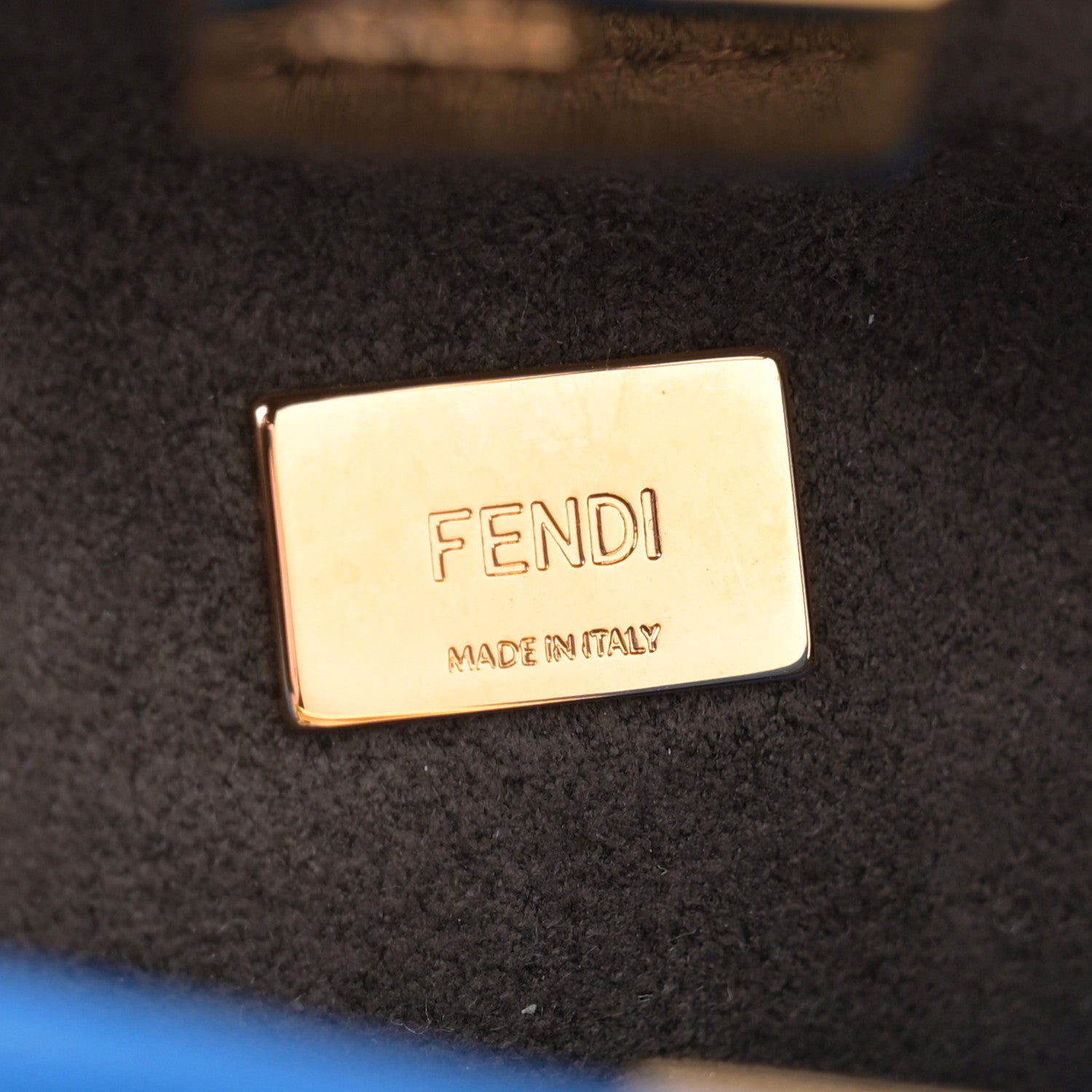 Fendi Nappa Micro Peekaboo Iconic Satchel Bluette 6 of 11