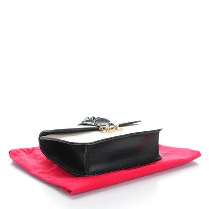 Valentino Garavani Vitello Small Glam Lock Rockstud Flap Black Light Ivory 4 of 8