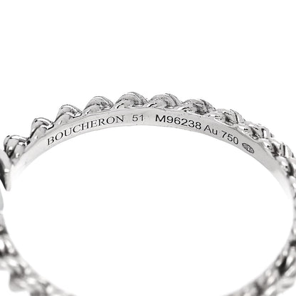 Boucheron 18K White Gold Aquaprase Small Serpent Boheme Ring 51 5.75 5 of 6