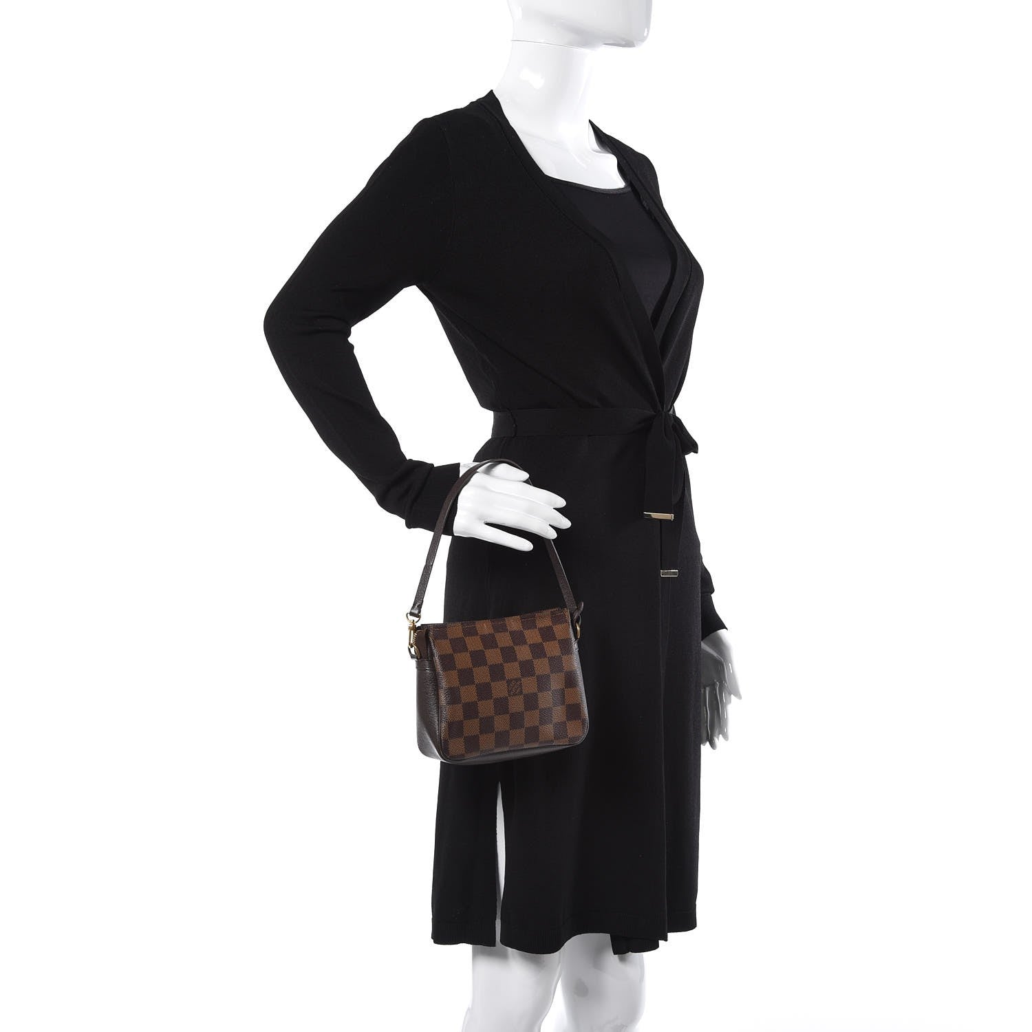 Louis Vuitton Damier Ebene Trousse Make Up Bag Pochette 2 of 8