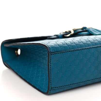 Gucci Soft Microguccissima Medium Emily Chain Shoulder Bag Deep Cobalt 8 of 9