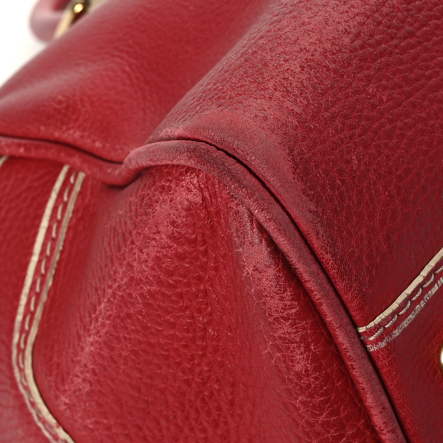 Tobago Leather Carryall Red