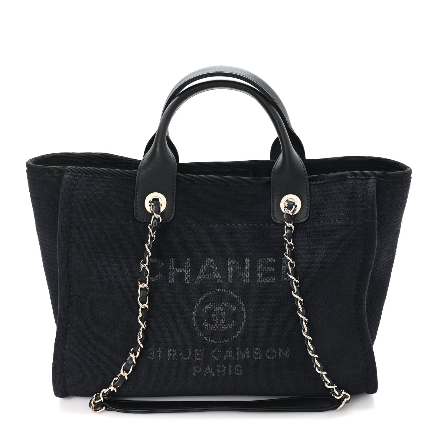 Mixed Fibers Small Deauville Tote Black