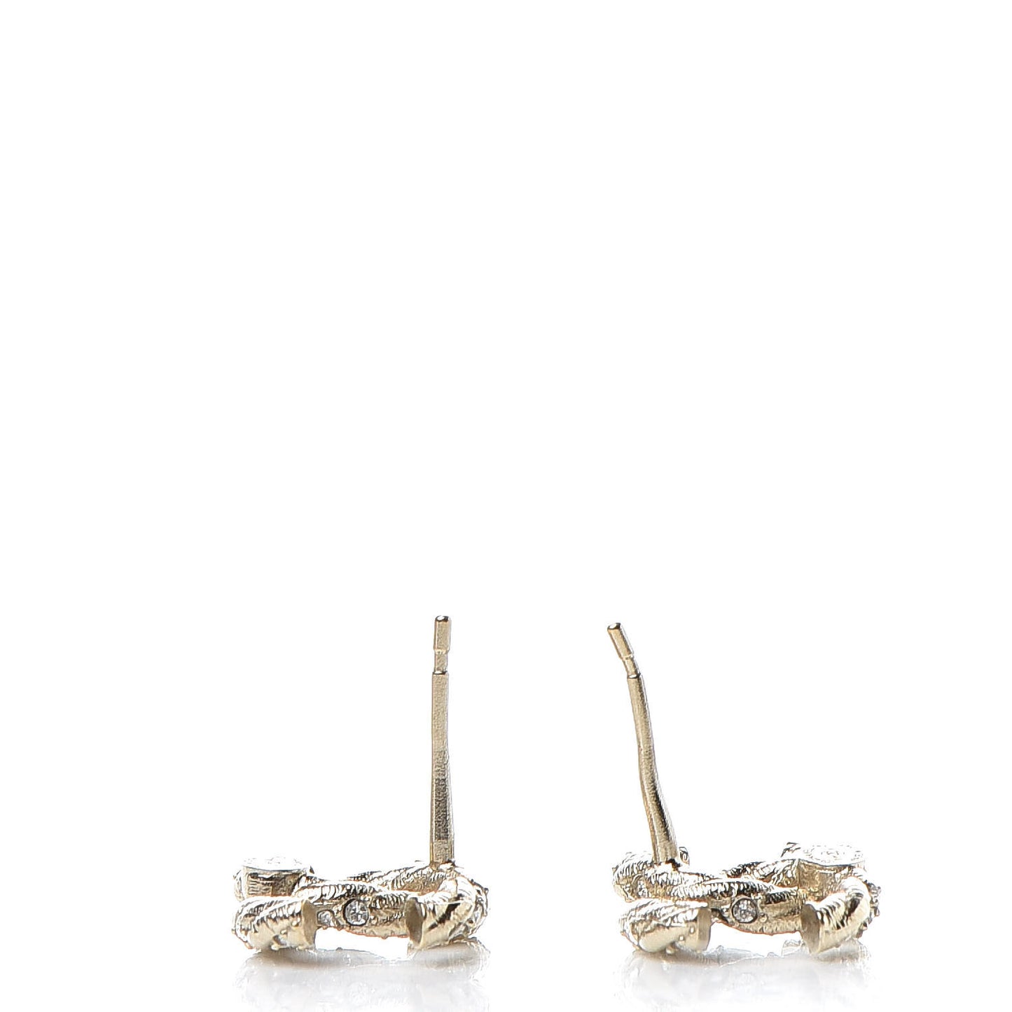 Crystal CC Earrings Gold