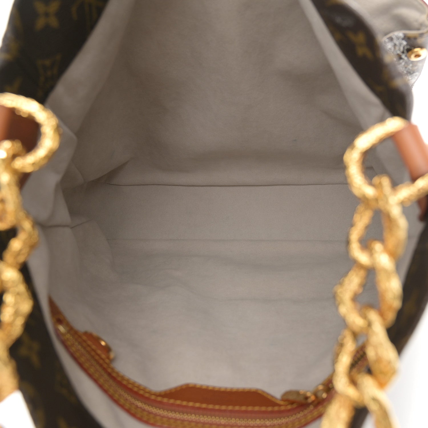 Louis Vuitton Monogram Dentelle Fersen Gold 4 of 10