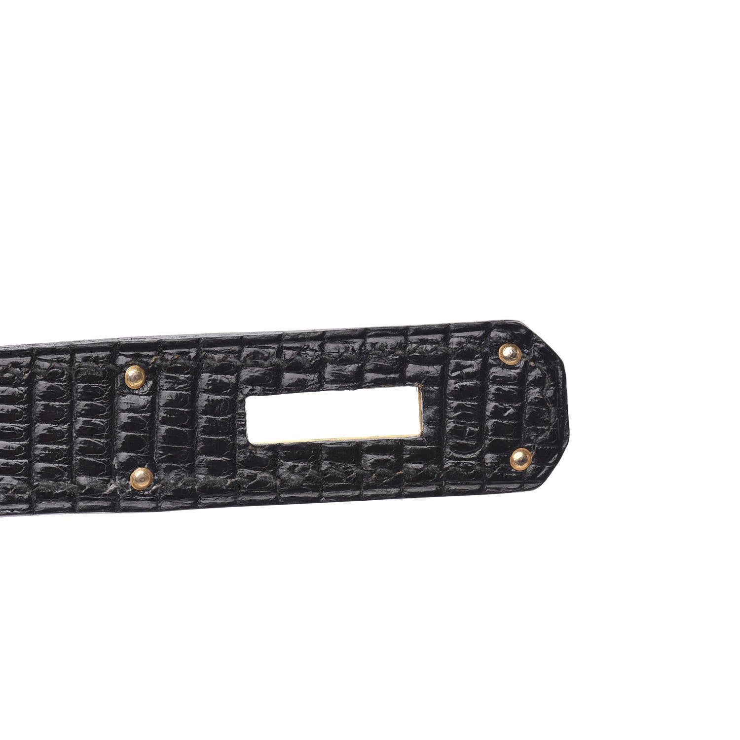 Hermes Lizard Kelly Sellier 32 Black 10 of 35