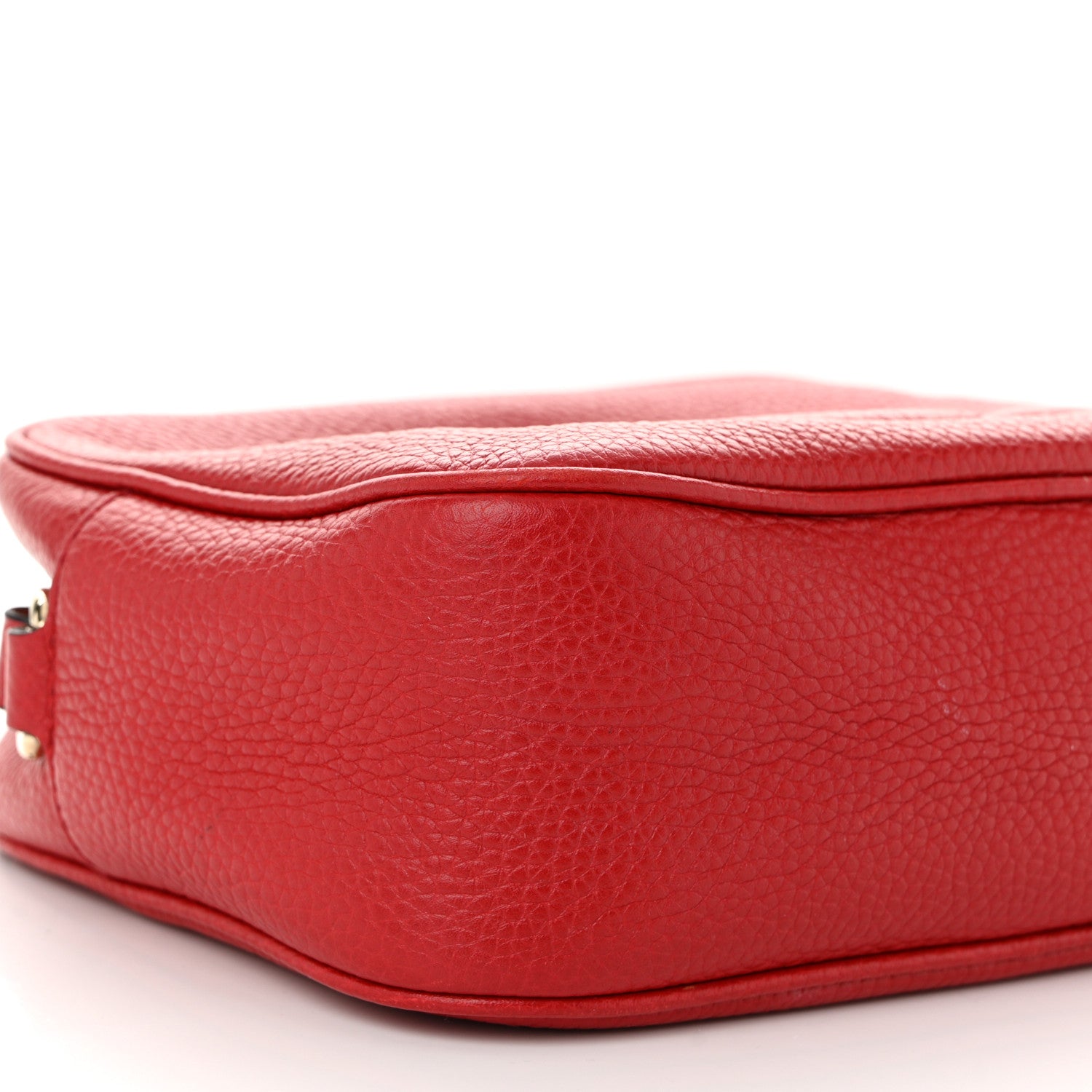 Gucci Pebbled Calfskin Small Soho Disco Bag Vibrant Red 9 of 12
