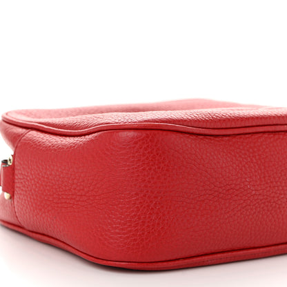 Gucci Pebbled Calfskin Small Soho Disco Bag Vibrant Red 9 of 12