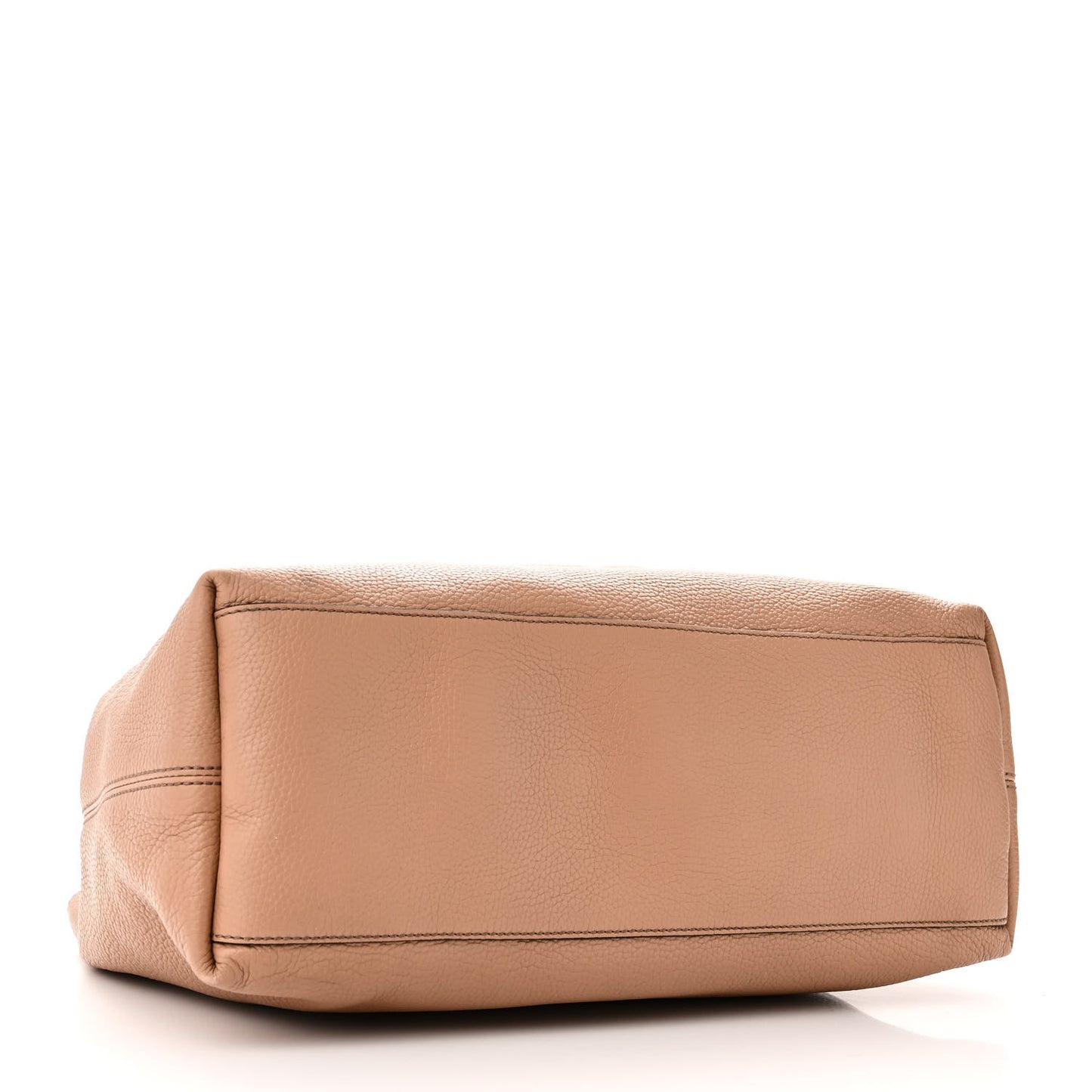 Pebbled Calfskin Medium Soho Chain Shoulder Bag Camelia