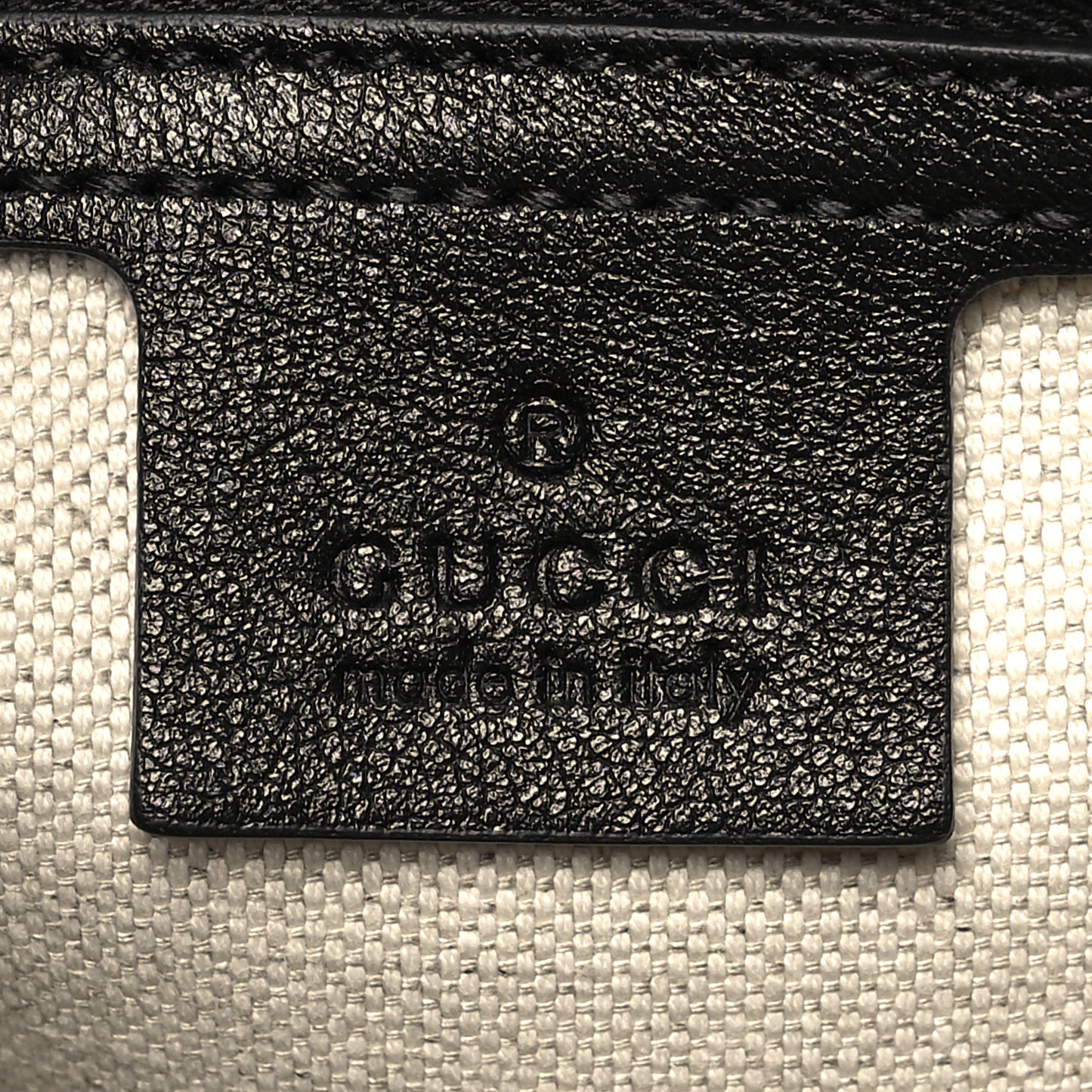 Wonka Grain Calfskin GG Monogram Star Embossed Medium GG Tote Black