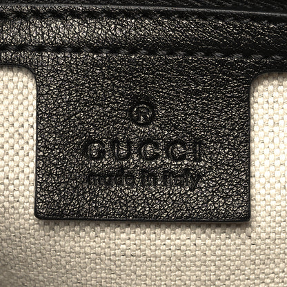 Gucci Wonka Grain Calfskin GG Monogram Star Embossed Medium GG Tote Black 6 of 10