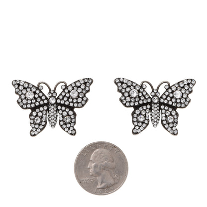 Gucci Crystal Butterfly Stud Earrings 2 of 4
