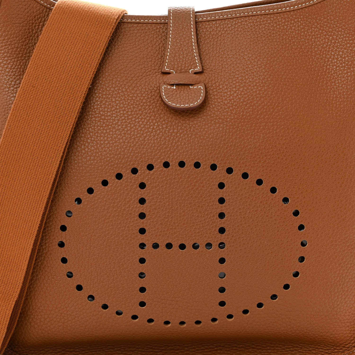 Hermes Taurillon Clemence Evelyne III GM Gold 8 of 11