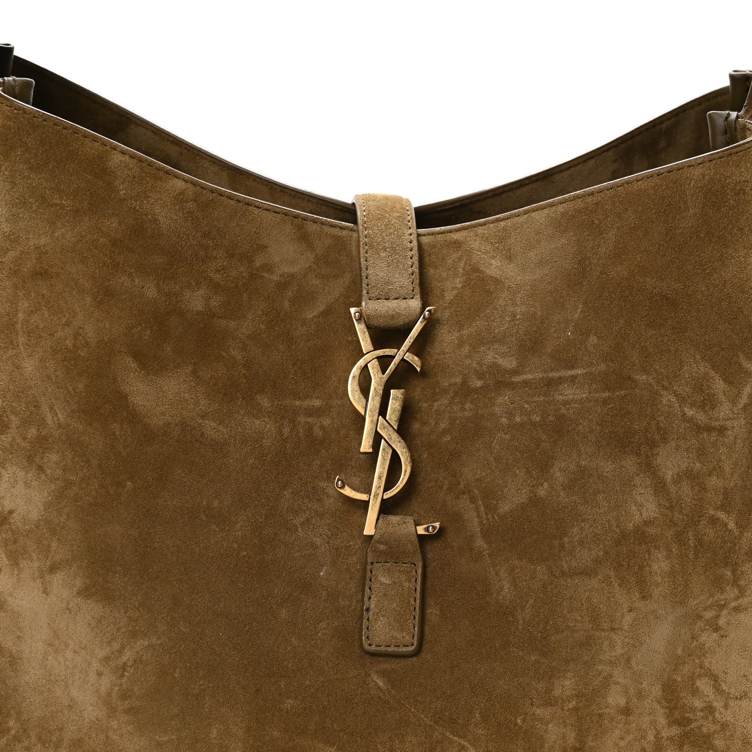 Saint Laurent Suede Large Le 5 A 7 Soft Hobo New Barley 7 of 9