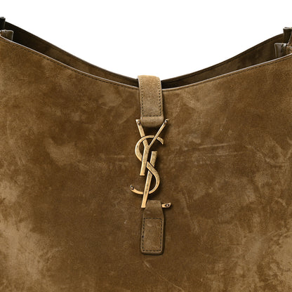 Saint Laurent Suede Large Le 5 A 7 Soft Hobo New Barley 7 of 9